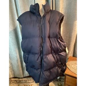 Faded Glory Puffer Vest, Blue, Men’s XL